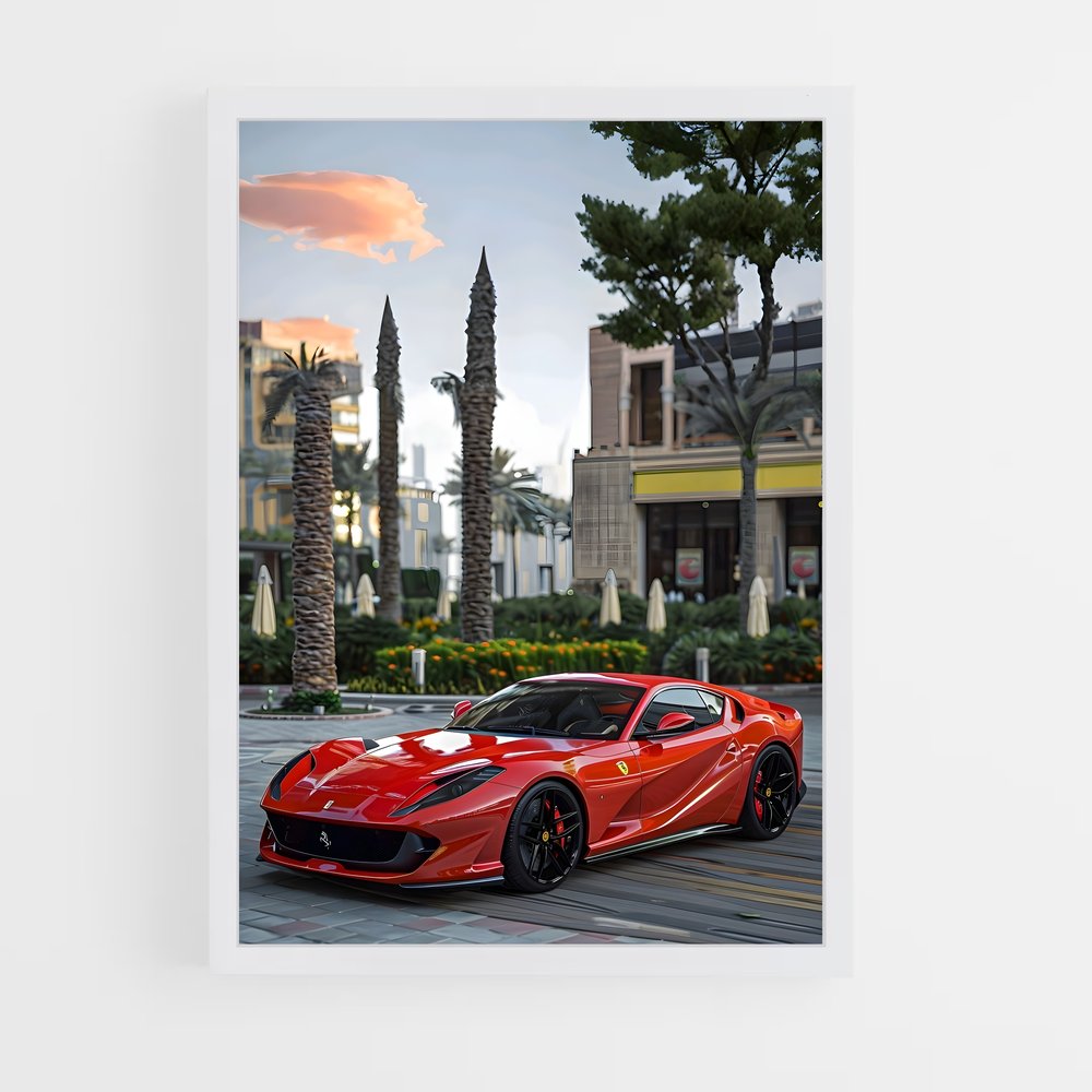 Poster Superfast Toile – affiche Ferrari (vue 3)